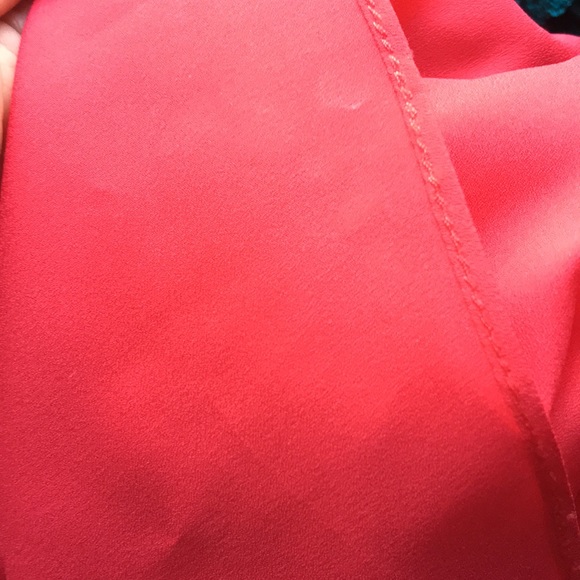 BCBGMaxAzria Fais Lipstick Red Silk Dress AHS - Picture 8 of 8